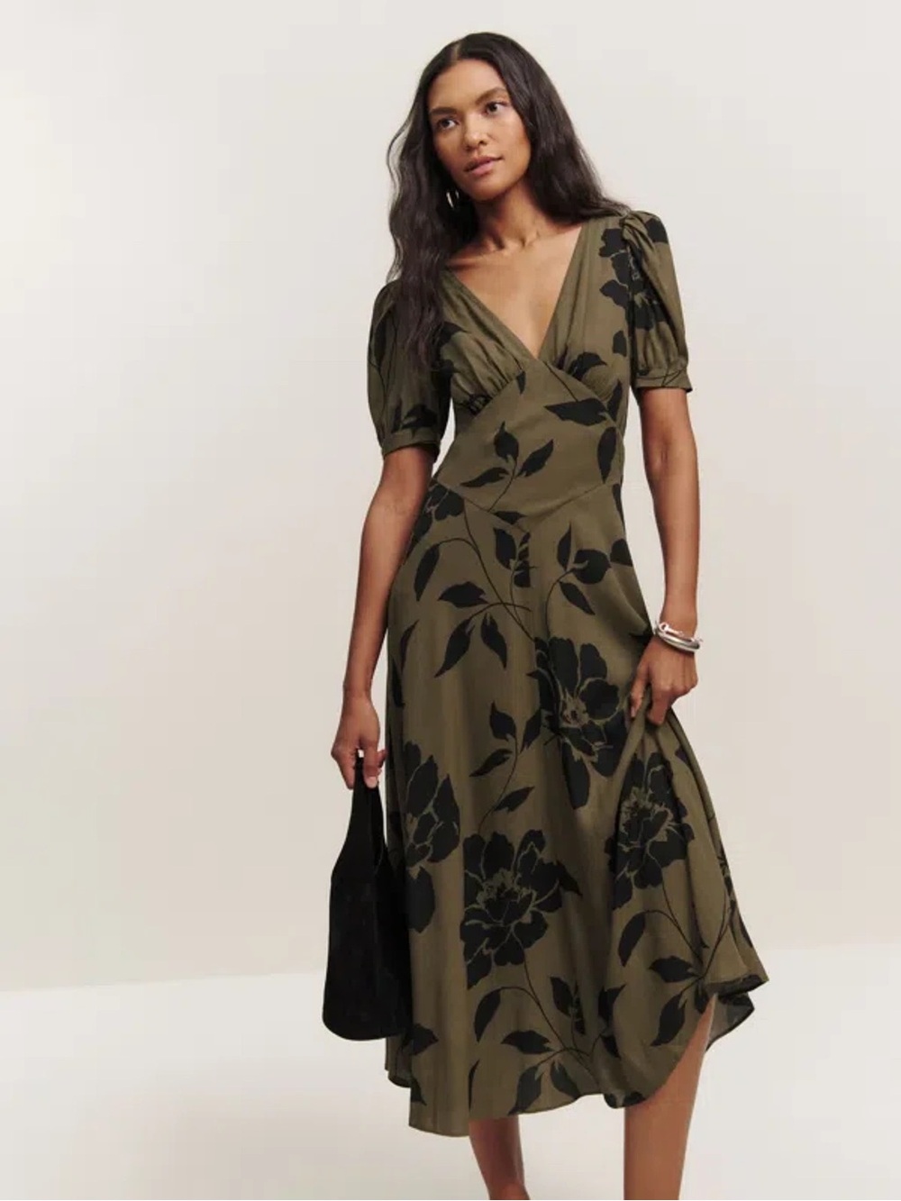 Reformation Naira Dress in Solana
